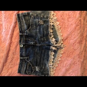Almost famous jean shorts